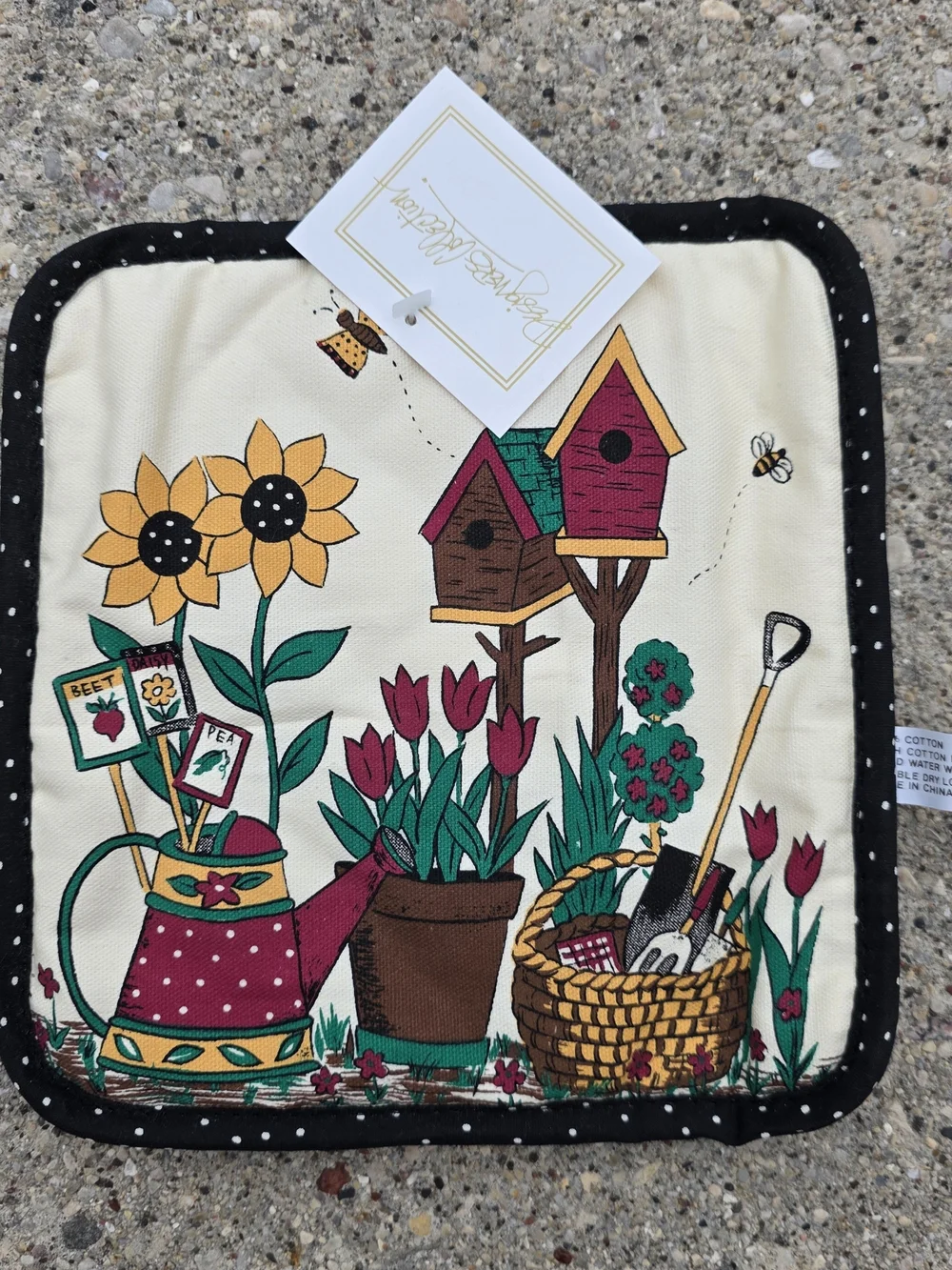 Designers Collection Sunflower Garden 5 Piece Kitchen Linen Set NWT
